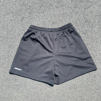 Drew League Script Logo Mesh Shorts (Black)