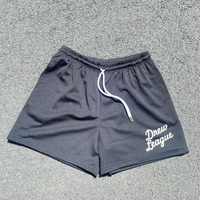 Drew League Script Logo Mesh Shorts (Black)